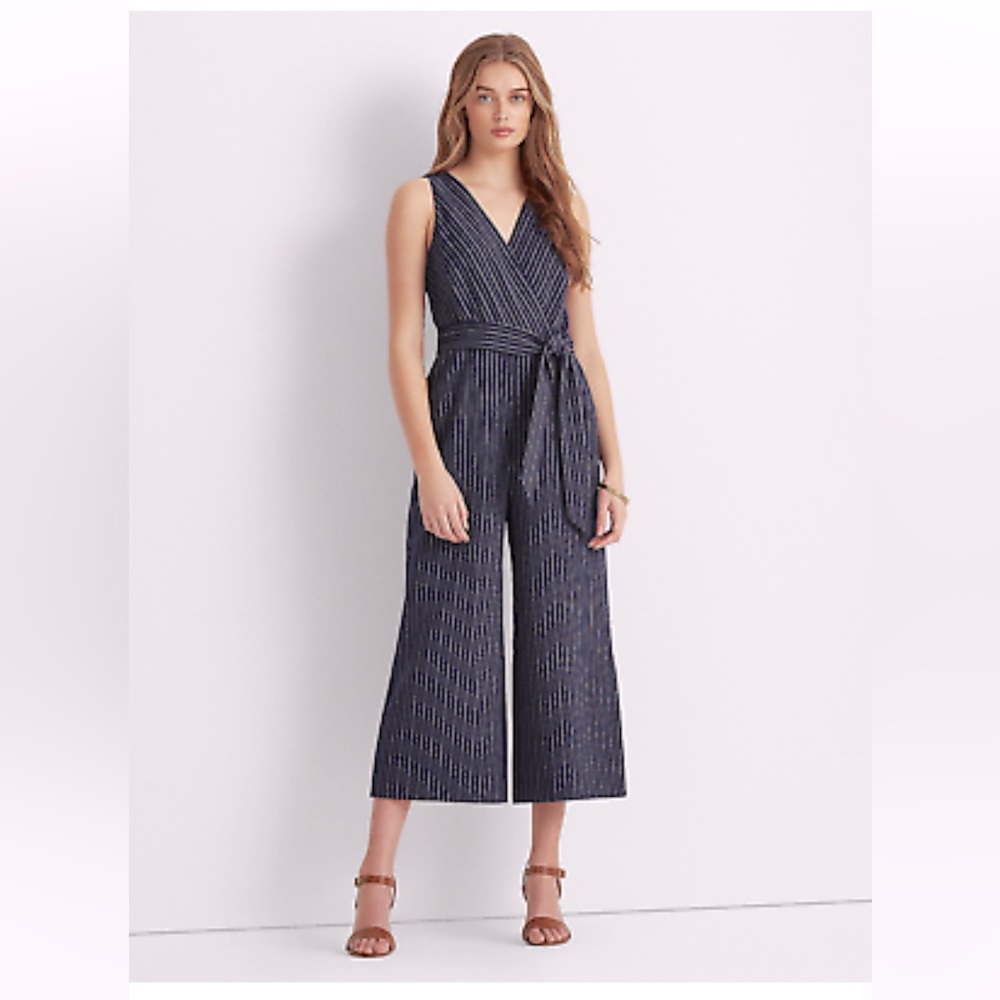 Navy Pin Stripe Ralph Lauren Jumpsuit